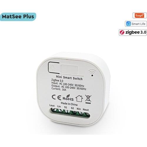 Tuya Smart Life ZigBee 3.0 Switch Relay Module 16A 2 Way Timer App Remote Control Works with Google Home Alexa DIY Automation