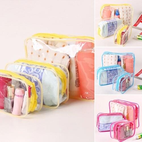 Waterproof Cosmetic Storage Bag Portable Transparent Wash Bag Creative Home Outing Compressed Shower Towel Organizer