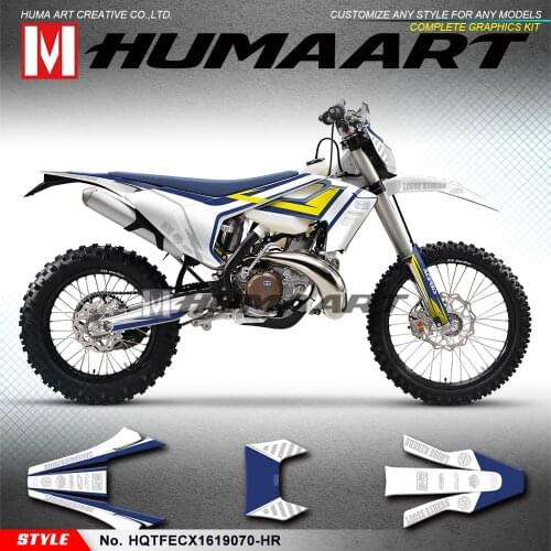 HUMAART Waterproof Stickers Custom Graphics Kit for TE FE TX FX FS TC FC 125 150 250 300 350 450 501 2016 2017 2018 2019