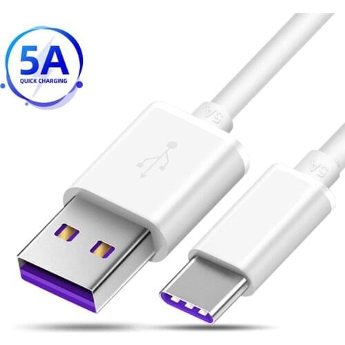USB Type C Charger Cable for Redmi Note 9 Samsung Quick Charge USB C Fast Charging Wire Cord Type-C Wire for Huawei Mate 30 P40