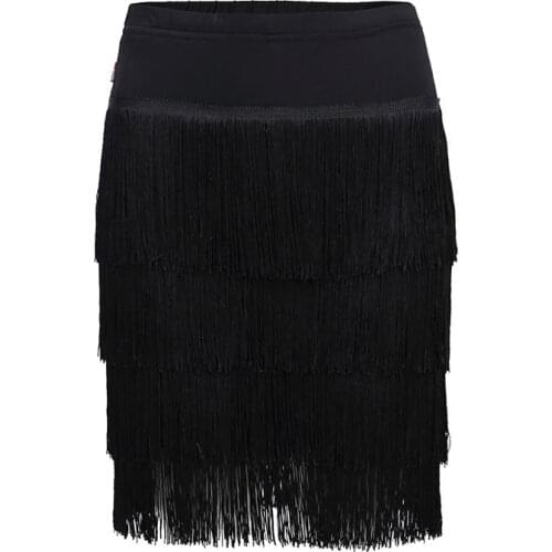 2019 New Latin Dance Skirt Sexy Women Dance Skirt Samba Tango Kinds Of Tassels Dresses Competition Performance Salsa Lady Latin