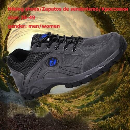 Winter&autumn Men&women Sport Shoes Fur/no-fur Hiking Shoes Trekking Camping Woman Sneakers Climbing Walking Footwear for Couple