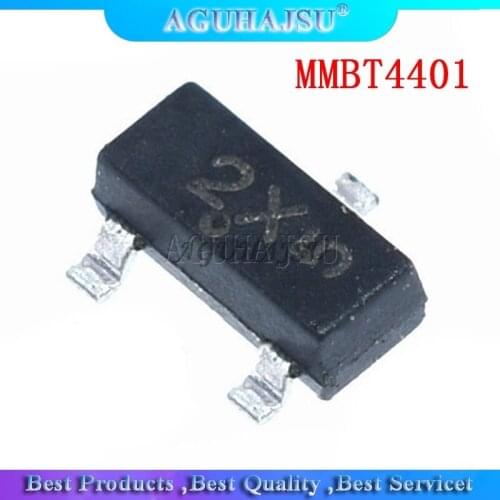 100pcs MMBT4401LT1G MMBT4401 SOT23 SOT23-3 SOT SMD 2X 40V 600mA Transistor new original