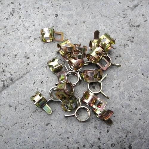 500pcs / Lot 8mm Spring Car Oil Water Hose Pipe Tube Clamp Fastener air hose tube fuel pipe Etc Universal
