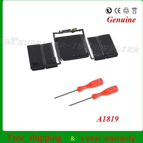 Wholesale A1819 A1706 battery for apple for macbook A1706 battery macbook pro 13'' Touch Bar 2016 year