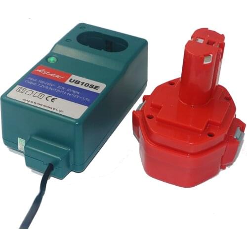 For Makita 12V Ni-MH/NI-CD Power Tools Rechargeable Battery 192681-5 Cordless with Charger universal for Drill PA12 1050D 8413D