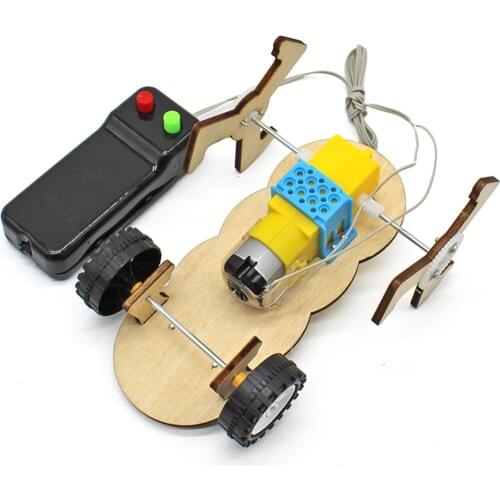 Wooden Electric Car Plane Model DIY Handmade Kid Assembling Toy Science Kit For Children Educational School Student Learning Toy