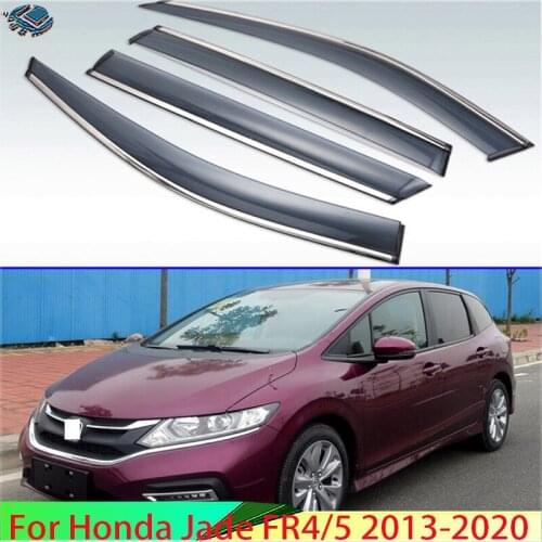 For Honda Jade 2013-2020 Plastic Exterior Visor Vent Shades Window Sun Rain Guard Deflector 4pcs
