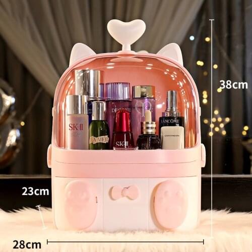 Domestic Portable Cosmetic Storage Box Organizer Cute Makeup Storage Box High Quality Maquiagens Household Products EJ50MS