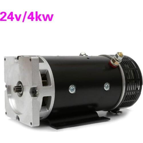 24V electric sanitation car exhibition wing container methane tail plate 3KW oil pump motor 4KW DC motor