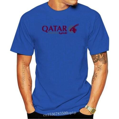 Qatar Airways T Shirt2020 New Summer Men 100% Cotton T Shirt Short Sleeve Tee Shirts 010975