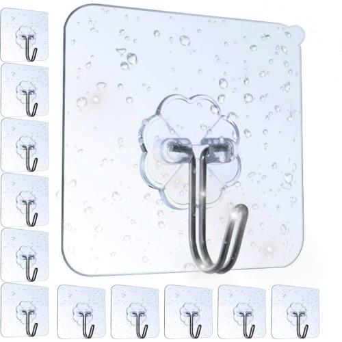 Adhesive Hooks Heavy Wall Hooks Bathroom Accessories Coat Hook Wall Robe Hook