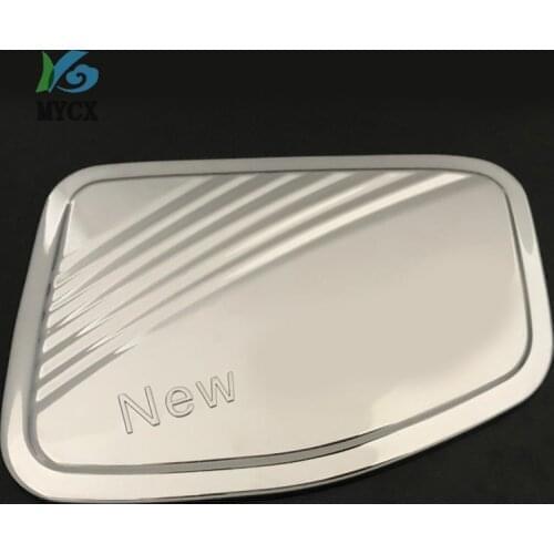 Chrome Fuel Tank Cap Cover For Ford Ranger 2012-2019 T6 T7 T8 Double Cabin 1pcs