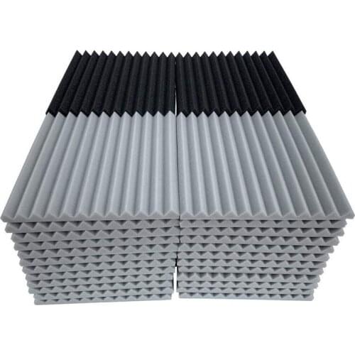 Hot-48 Pcs Acoustic Foam Board,Studio Wedge Tile,Acoustic Foam Soundproof Pyramid Studio Treatment Wall Panel 2.5X30X30Cm