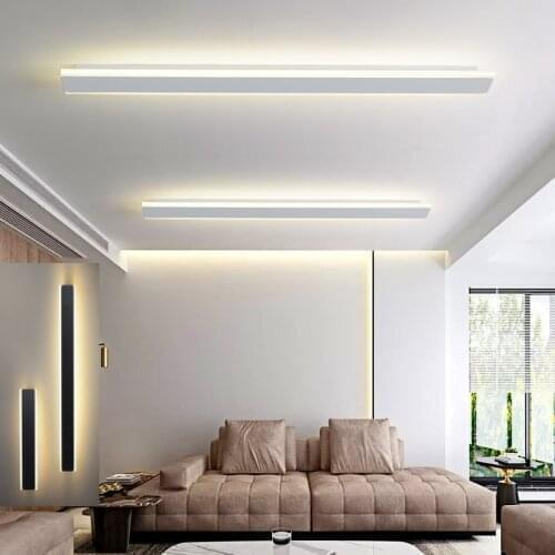 Minimalist Creative Long Ceiling Lamp Modern LED Background Wall Lamp aisle balcony kitchen light bar bedroom Ligting Sconce