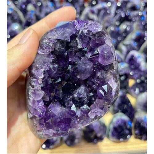 Natural geode quartz crystals healing stones Uruguay amethyst cluster for Home Decoration