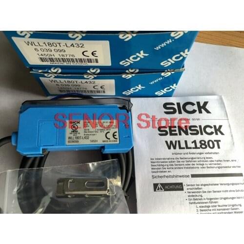 New original digital display fiber amplifier WLL180T-L432/E232 NPN output