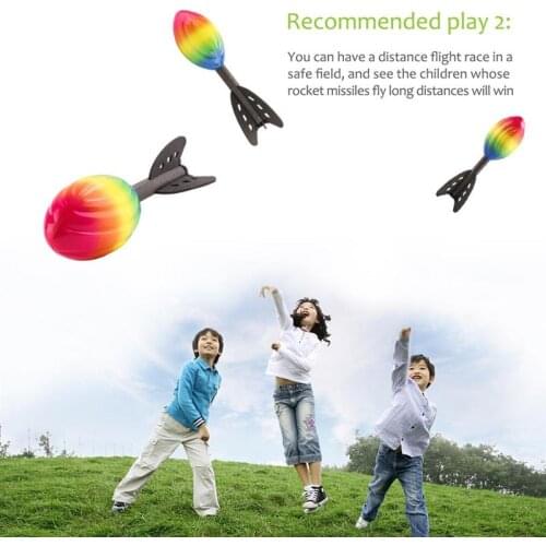 Foam Hand Throwing Rocket Toys Long Distance Football Toy Kids Leisure Launch Play Instrument Toy Parent-Child Outdoor Game Toys