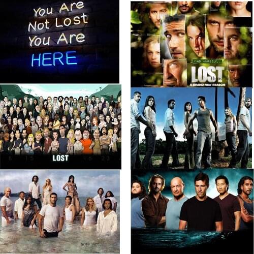 Lost movie Poster Clear Image Wall Stickers Home Decoration Good Quality Prints White Coated Paper home art Brand