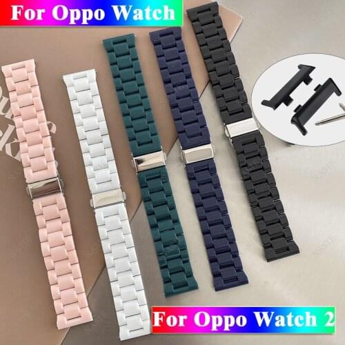 41mm/46mm Plastics band For Oppo Watch Oppo Watch 2 42mm/46mm Sport Watch Bracelet 20/22mm Plastic strap smart watch accessories