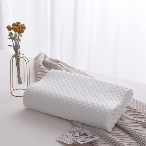 Pillow Orthopedic White Wavy Space Slow Rebound Core 50*30cm Bubble Foam Cushions Memory Body Car Anime Pillow For home