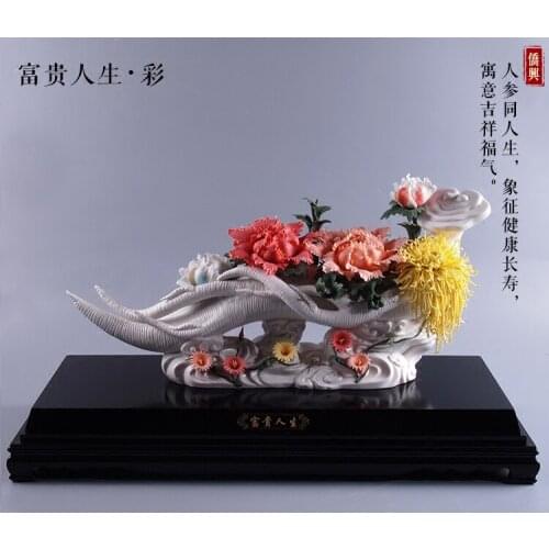 Crafts decor hand wedding cutting dies home Home Furnishing decoration creative arts and crafts Dehua ceramic gift wedding gift