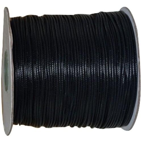 200yards/roll+0.5mm Black Korea Polyester Wax Cord Waxed Cord Thread+DIY Jewelry Bracelet Necklace Wire String Accessories