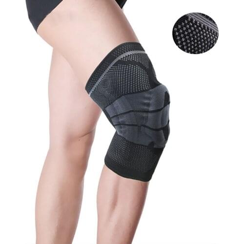 1 Piece/1 Pair Silicone Spring Knee Pads To Protect Joint Pain Basketball Football Knee Pads Exercise Protector