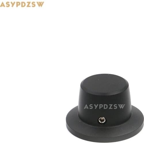 1 PCS Hat shape matte black 38*22 Full aluminum amplifier solid Volume potentiometer knob