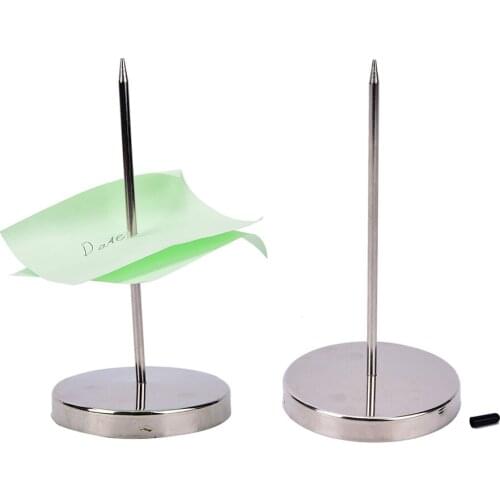 1pcs Stainless Steel Straight Rod Paper Memo Holder Bill Fork Fork for Receipt Receipt Note Spike Stick