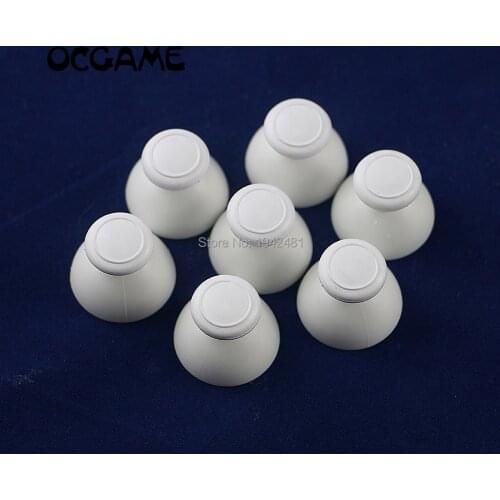 OCGAME 10pcs/lot High quality white Thumbstick Joystick Cap Mushroom Caps for Wii Nunchuck Controller