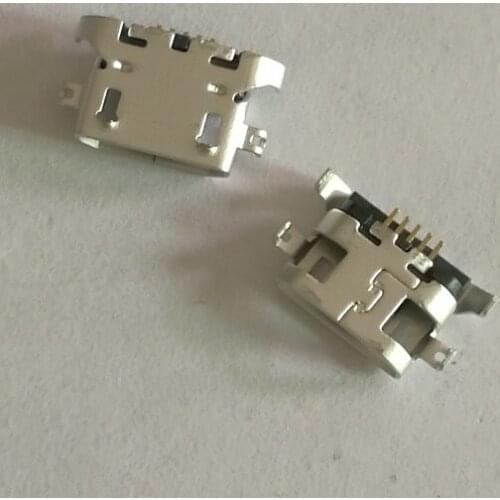 100pcs New Micro USB Jack 5P Female Socket phone charging port for Lenovo S650 S820 S658T A830 A850 A820T A380T