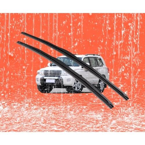 2 pcs Front Windshield Bracketless Wiper Blades Set 24"+22" Fit for J-Hook TOYOTA Land Cruiser 2010