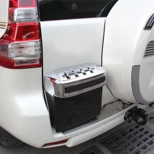 2010- 2017 For Toyota Land Cruiser Prado FJ150 FJ 150 ABS Chrome Rear License Holder Cover Trim Exterior Car Styling Accessories