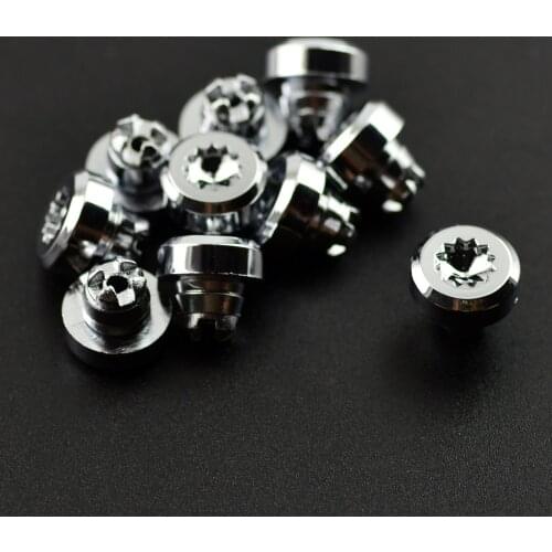 25 pcs 8mm Chrome Silver Universal Wheel Rivets Nuts Replacement For Rim Lip Decoration