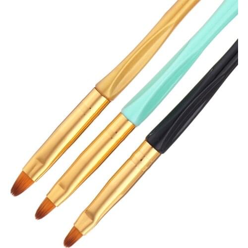 3PCS Paint Brush Wood Nylon Hair Different Size Hook Line Pen For Watercolor Oil Gouache Acrylic Painting Art Tools Nail Brush