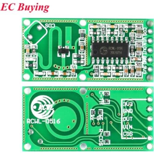 10pcs RCWL-0516 Microwave Radar Sensor Module Human Body Induction Inductive Detection Switch Module Intelligent Sensor