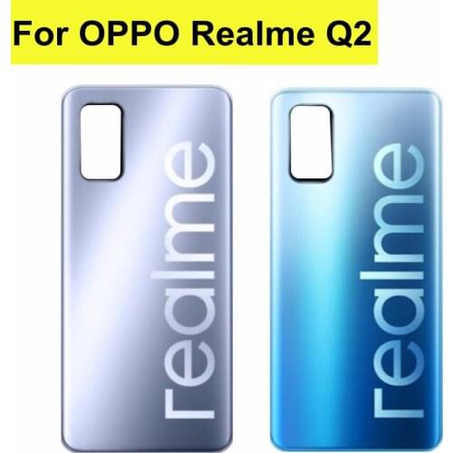 6.5 inch For OPPO Realme Q2 Battery Back Cover plastic Housing Replacement Parts for Oppo Realme Q2 Back Battery Cover RMX2117