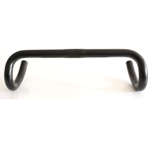 6061 Aluminum racing road bike fixed gear bent bar bicycle handlebar 25.4 370mm 420mm silver and black very nice