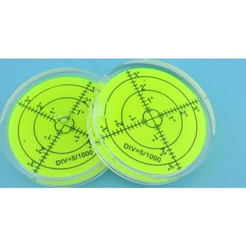 60x12mm Universal Level Bubble for Surveying Instruments and Bubble Surface Level Round Inclinometer Mark Surface Round Level