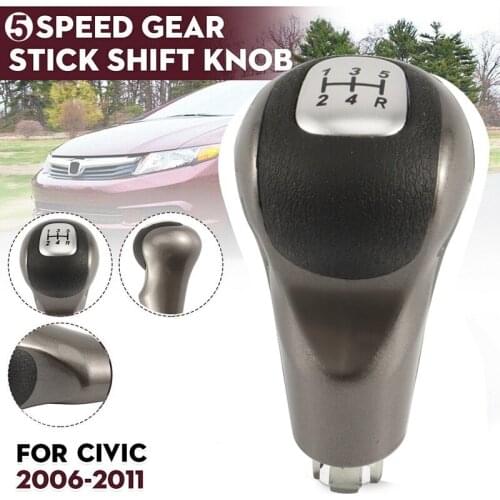 AU05 -5 Speed MT Car Gear Shift Knob Stick Ball Head Change Lever Knob for Honda Civic DX EX LX 2006-2011 54102-SNA-A01