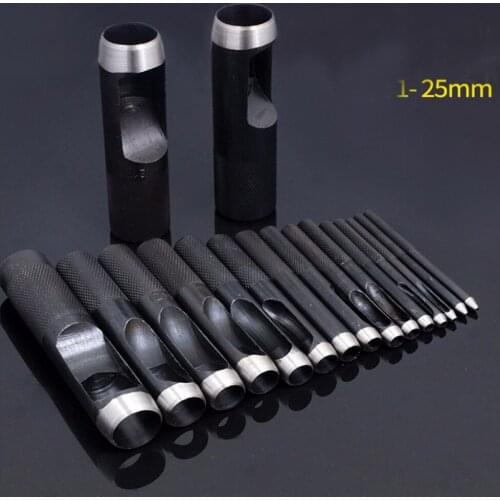 Free shipping 1pcs high quality Metal carbon steel piercing tool Eyelets rivet/Button/Leather/Belt holes installation tool 002