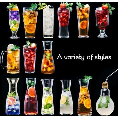 Lead free glass juice cold drink milk drink sand ice milk shake milk ice cream coffee mojito dessert drink cup Restaurant