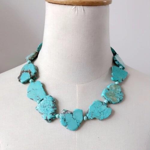 New Design Natural Stone Choker Statement Chunky Necklace