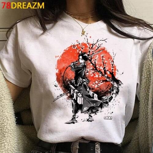Attack on Titan Titans Attack top tees women japanese aesthetic white t shirt summer top harajuku