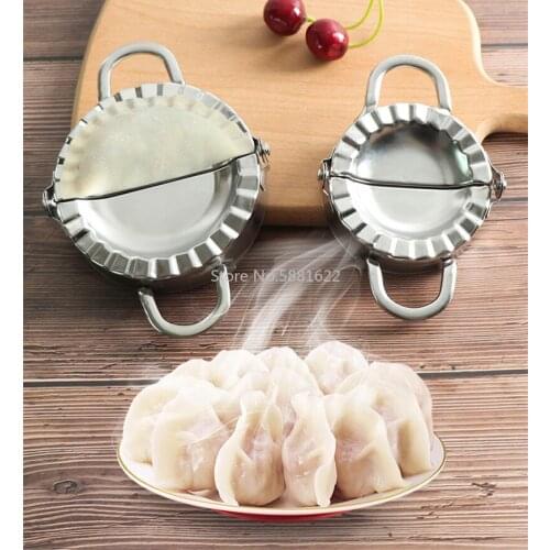 Dumpling Tools Jiaozi Maker Mould Eco-Friendly Pastry Stainless Steel Kitchen Tools Dough Cutter for Kitchen Making Tools