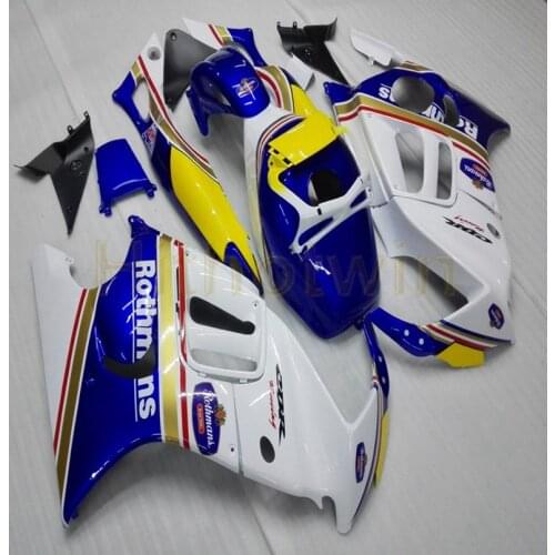Motorcycle body kit for CBR600F3 1997-1998 F3 97 98 ABS Plastic Fairing+Screws+blue yellow M2