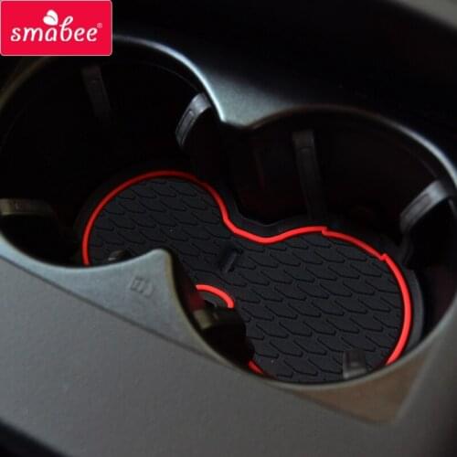 Smabee Gate slot mat For Audi A6 C7 2011 ~ 2018 A6 4G RS6 S6 S line RS 6 Rubber Coaster Accessories Cup Holders Non-slip mats 10