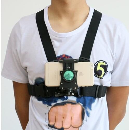 NEW hot sale smartphone Chest Belt Strap Harness Mount phone holder Camera Mount + Quick Clip for camera or phone