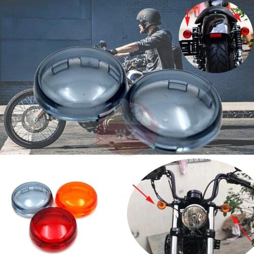 For Turn Signal Light Indicator Lens Cover fit for Harley Dyna Softail Sportster 1200 883 Fatboy Electra Heritage Rocker King